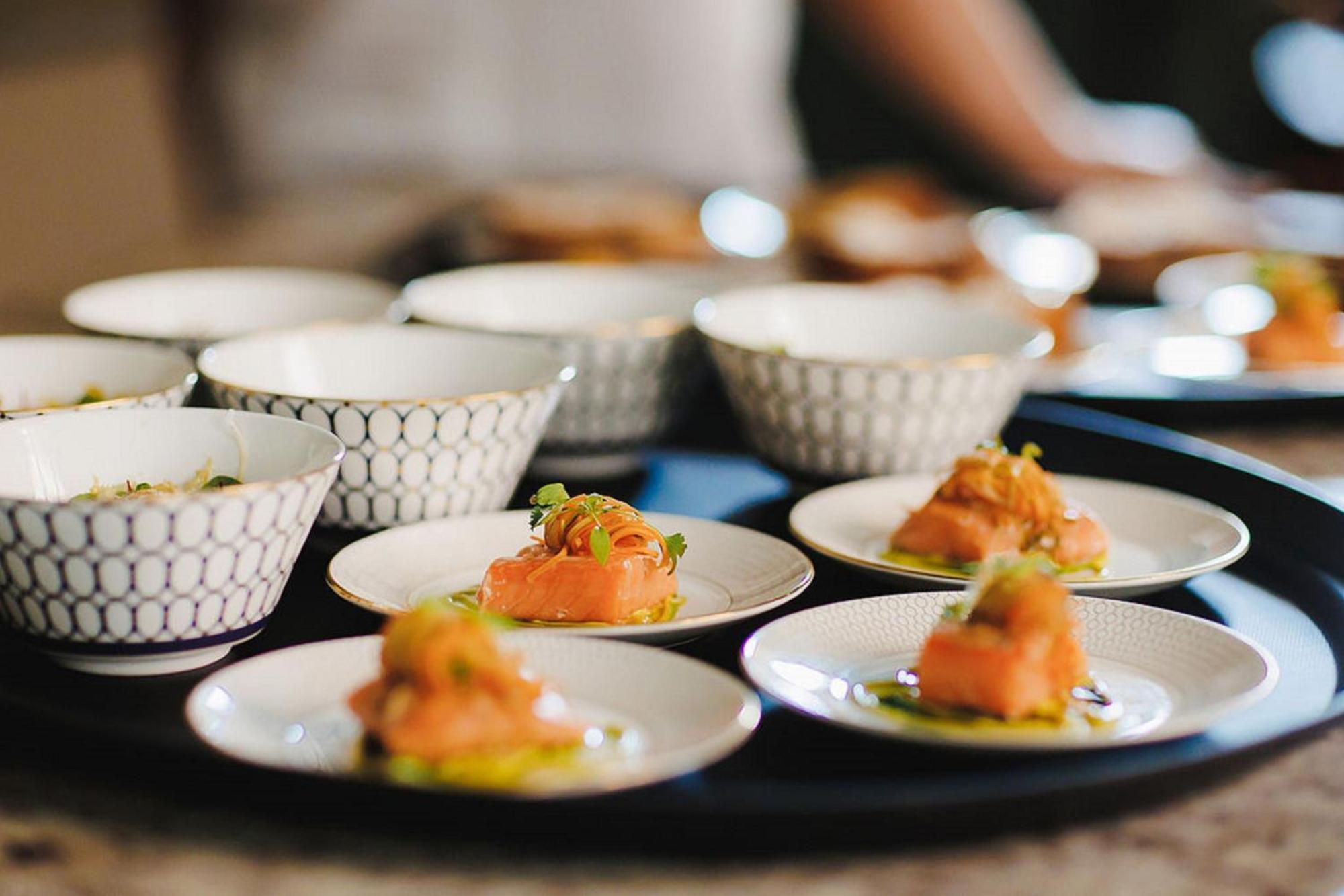 Stock Exchange Hotel, Manchester, Autograph Collection Екстериор снимка Salmon prepared for a party